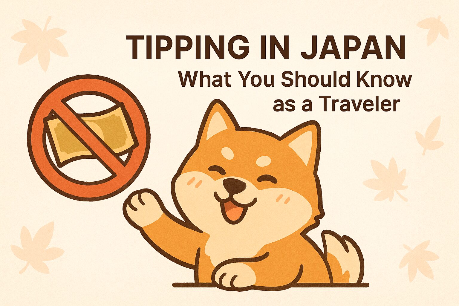 Alt="Tipping in Japan illustrated guide showing cultural norms and what to do instead."