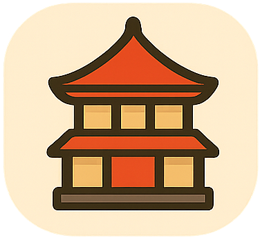 Temple icon for Japanese culture