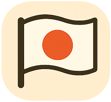 Japanese flag icon for travel tips